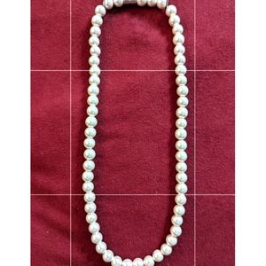 Magnetic, white shell pearl necklace (?)